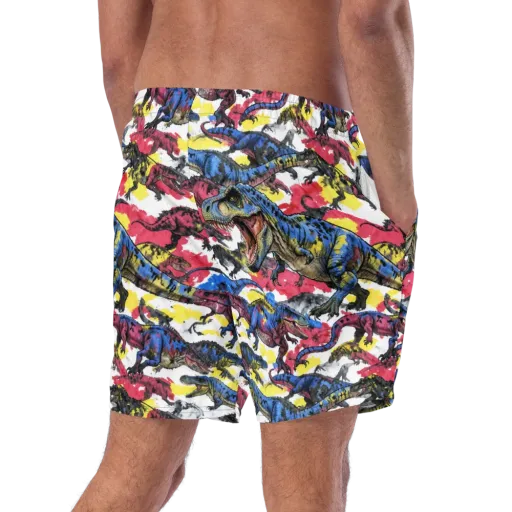 Jurassic Brushstroke on a Swim Trunks