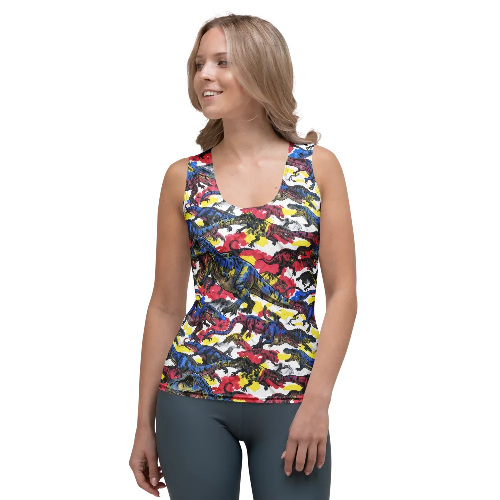 Jurassic Brushstroke on Women's Tank Top — Front