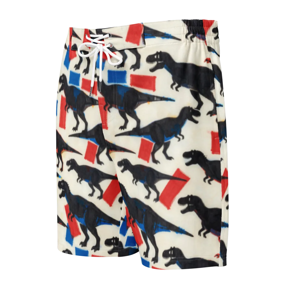 Cretaceous Blocks on Men's Board Shorts — Front