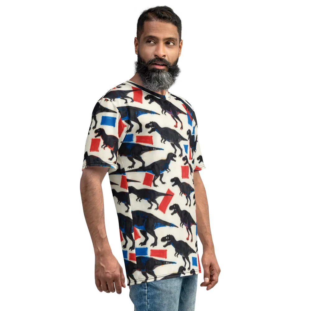 Cretaceous Blocks on Men's Crew Neck T-Shirt — Right
