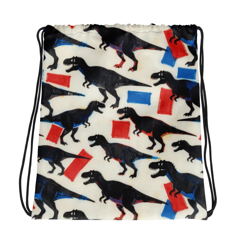 Cretaceous Blocks on Drawstring Bag — Photo