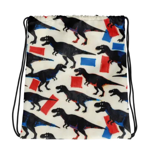 Cretaceous Blocks on a Drawstring Bag