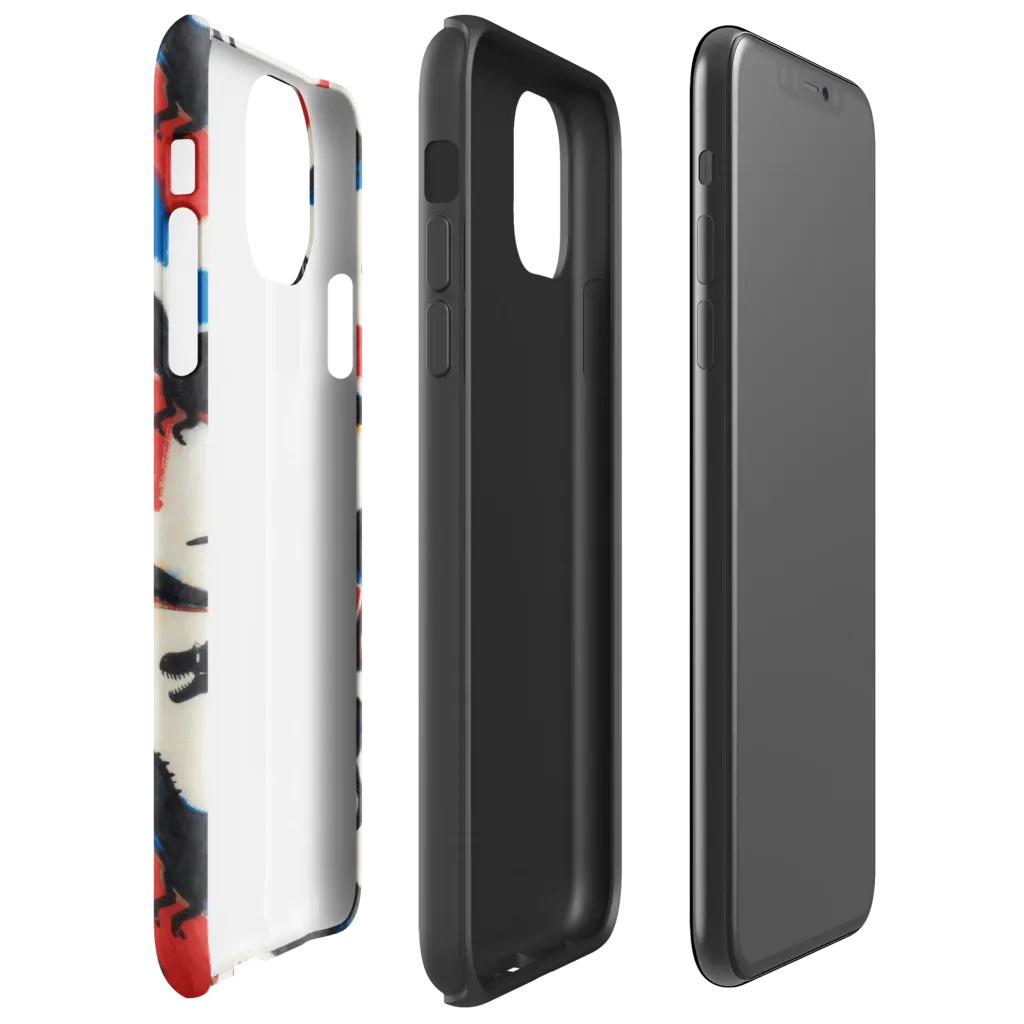 Cretaceous Blocks on Tough Case for iPhone® — Right