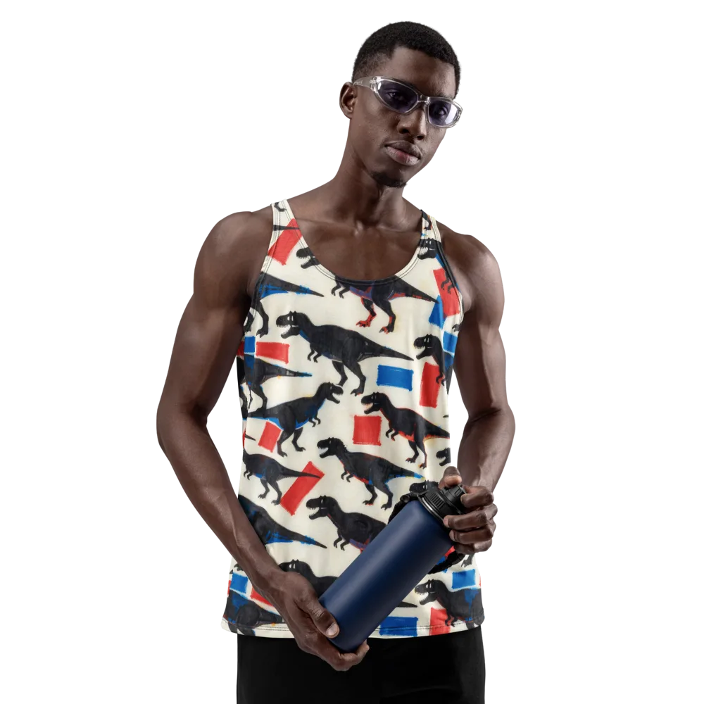 Cretaceous Blocks on Men's Tank Top — Front
