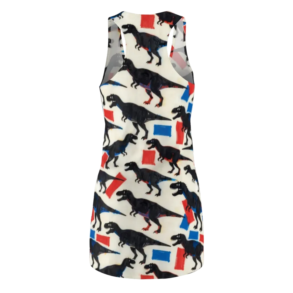 Cretaceous Blocks on Racerback Dress — Back