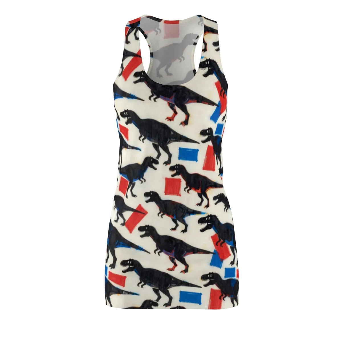 Cretaceous Blocks on Racerback Dress — Front
