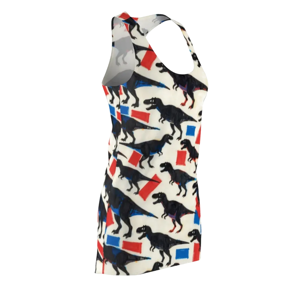 Cretaceous Blocks on Racerback Dress — Front Side
