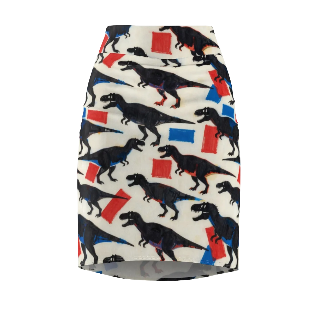 Cretaceous Blocks on Pencil Skirt — Front