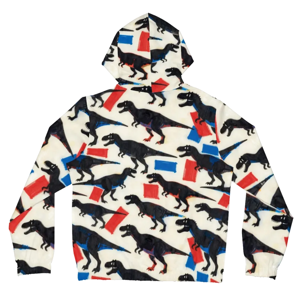 Cretaceous Blocks on Women's Full-Zip Hoodie — Back