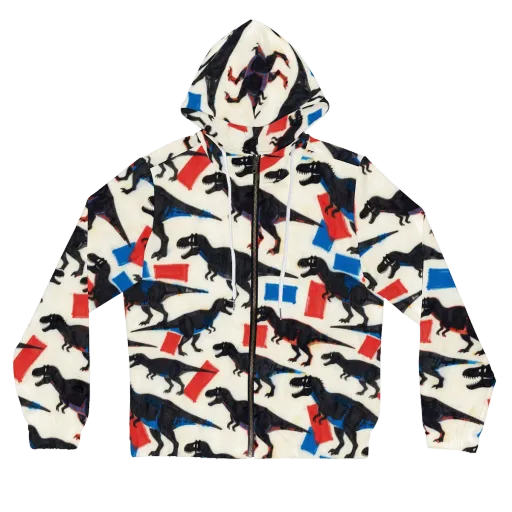 Cretaceous Blocks on a Women's Full-Zip Hoodie