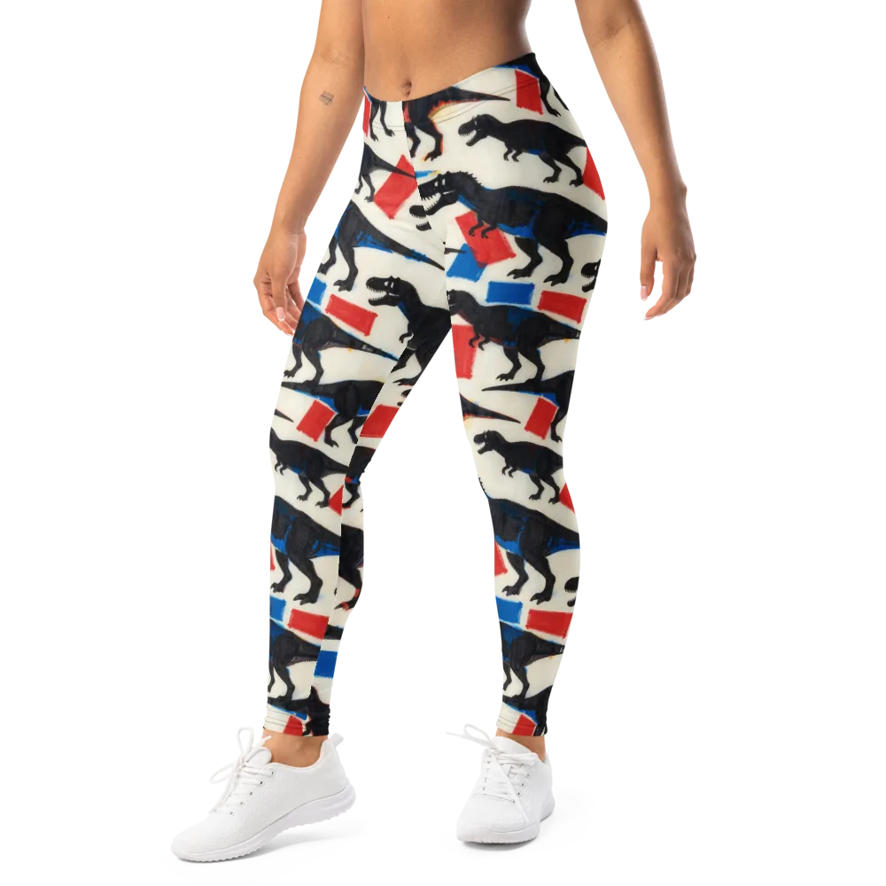 Cretaceous Blocks on Leggings — Left Front