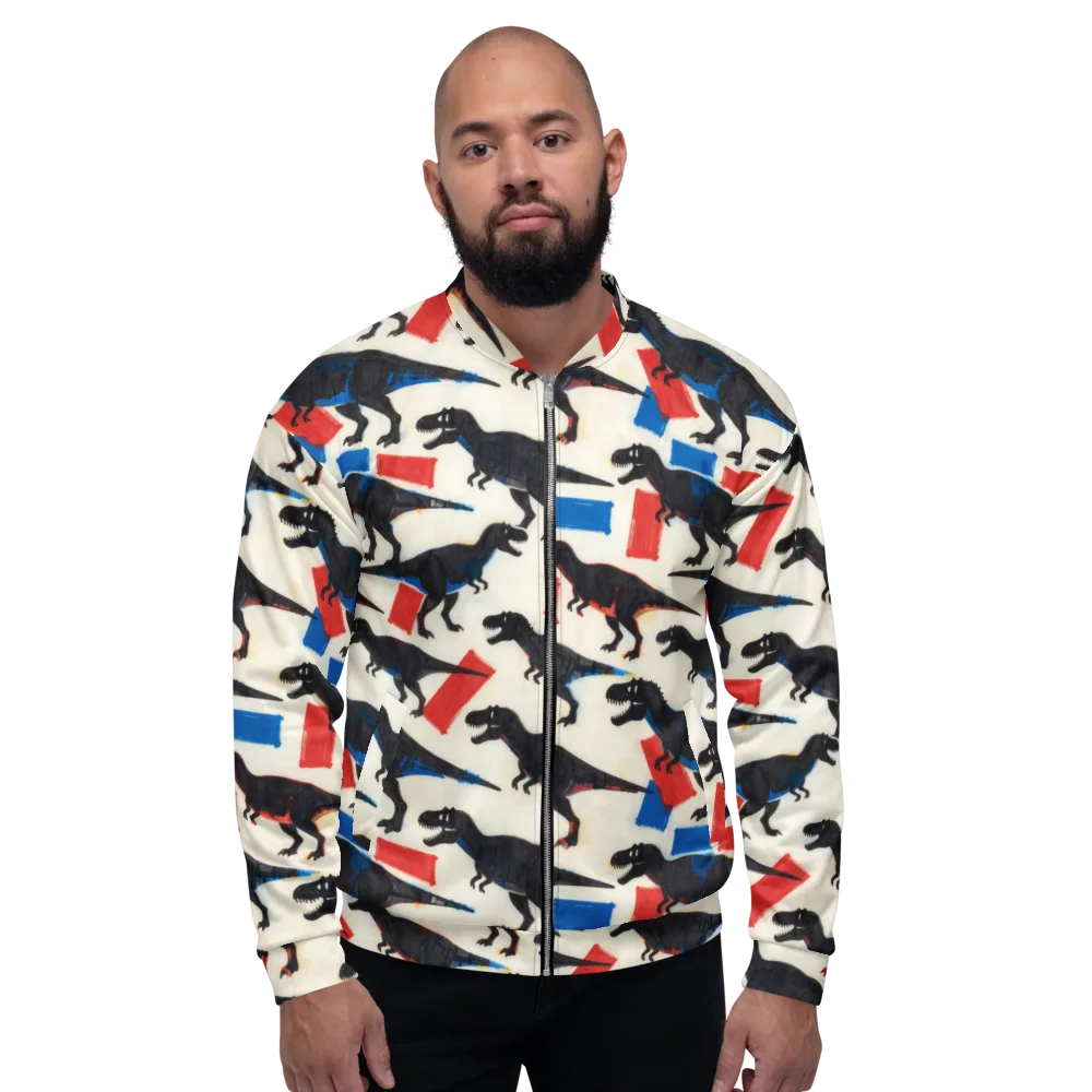 Cretaceous Blocks on Bomber Jacket — Front