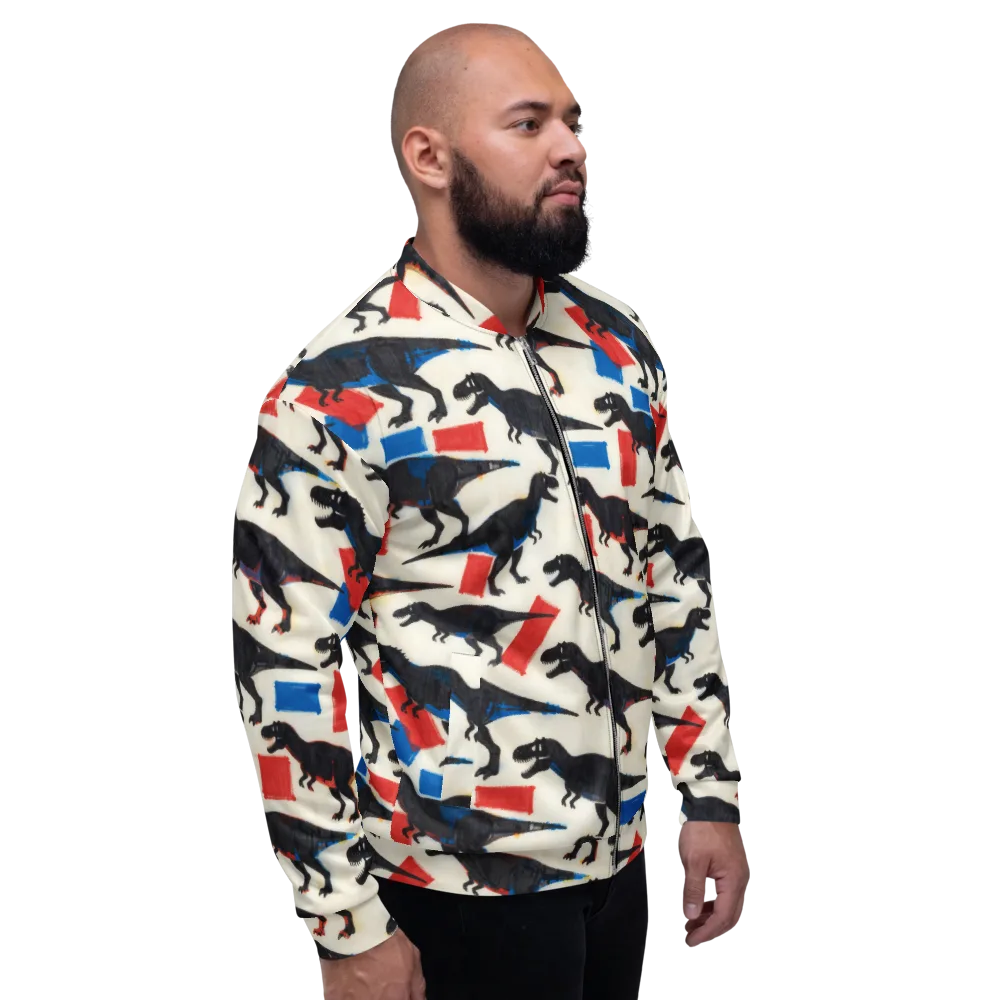 Cretaceous Blocks on Bomber Jacket — Right