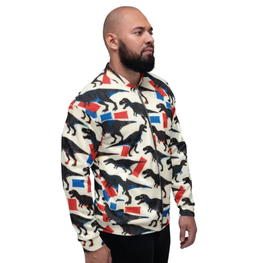 Cretaceous Blocks on a Bomber Jacket