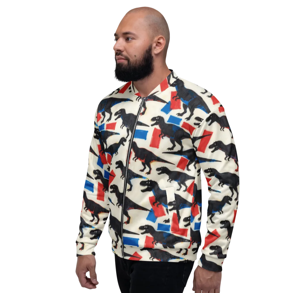 Cretaceous Blocks on Bomber Jacket — Left