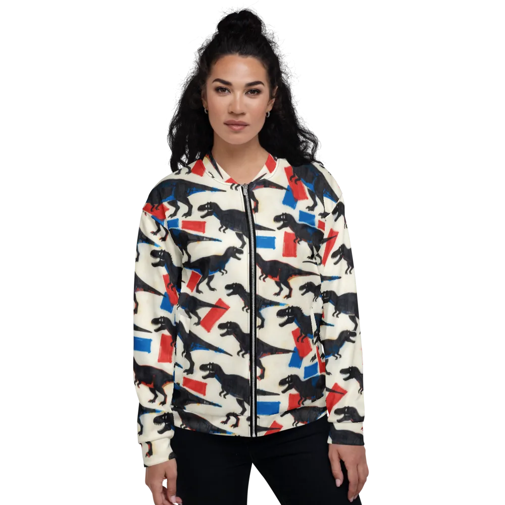Cretaceous Blocks on Bomber Jacket — Front