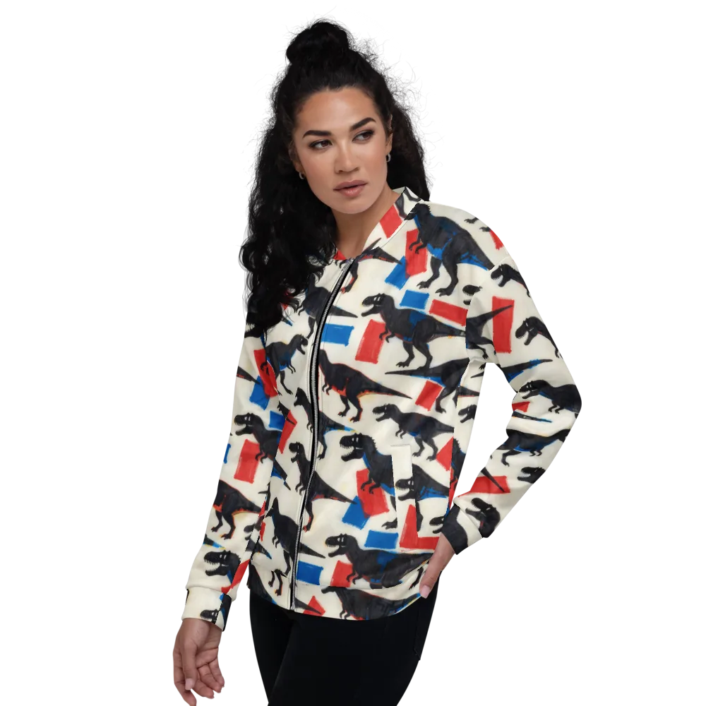 Cretaceous Blocks on Bomber Jacket — Left