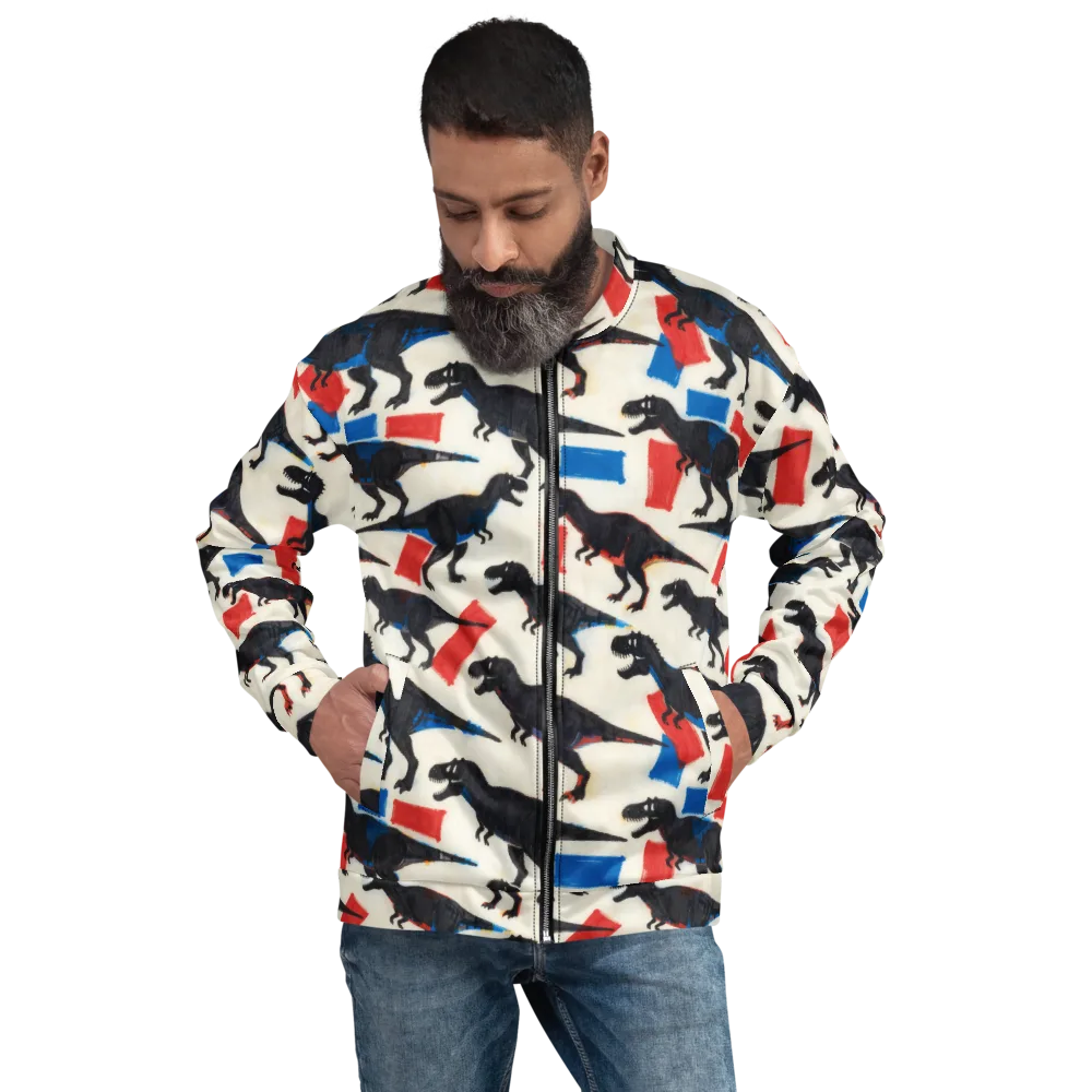 Cretaceous Blocks on Bomber Jacket — Front