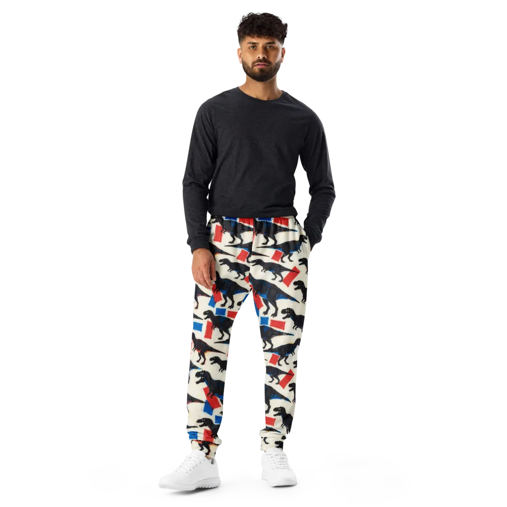 Cretaceous Blocks on Men's Joggers — Front