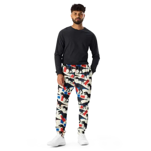 Cretaceous Blocks on a Men's Joggers