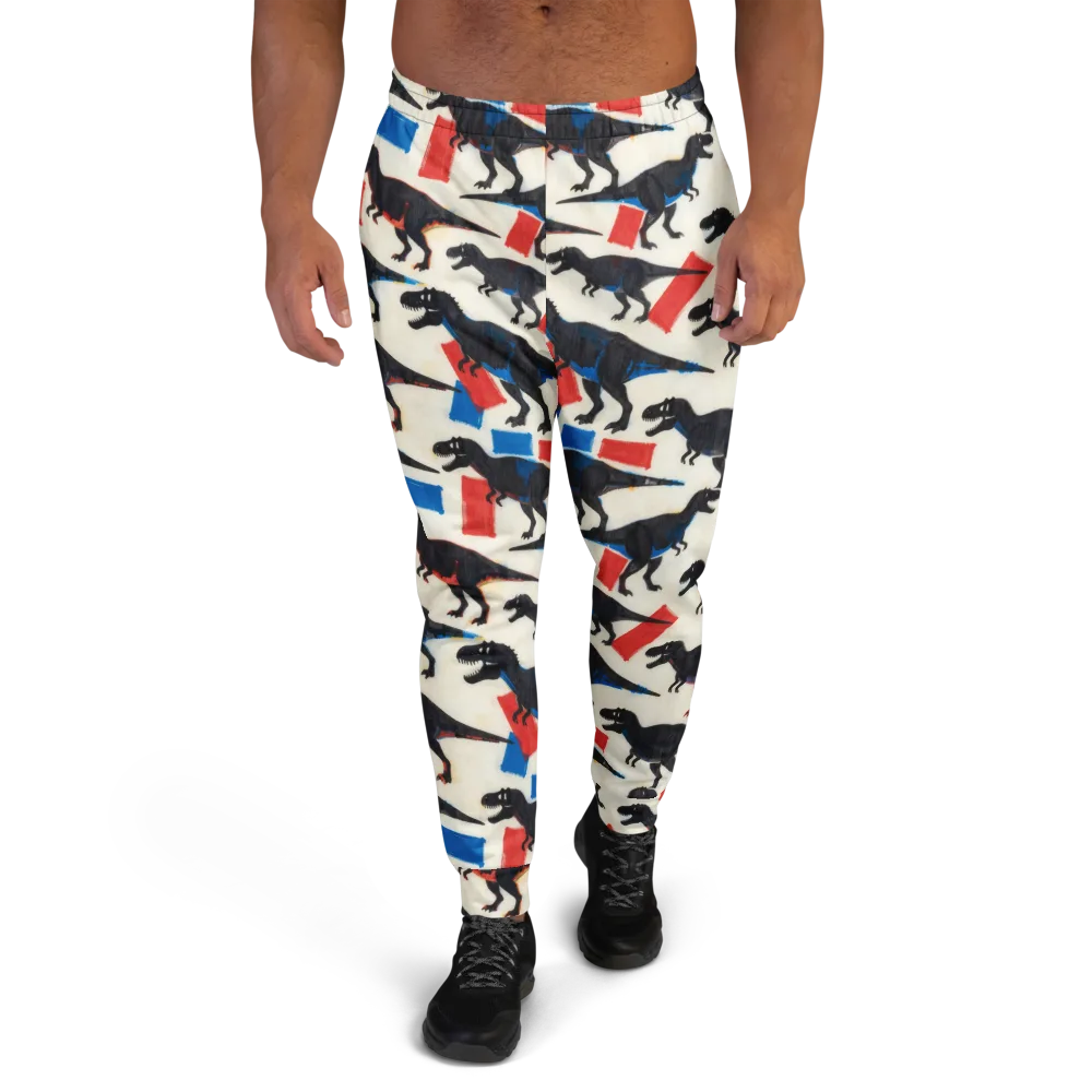 Cretaceous Blocks on Men's Joggers — Front