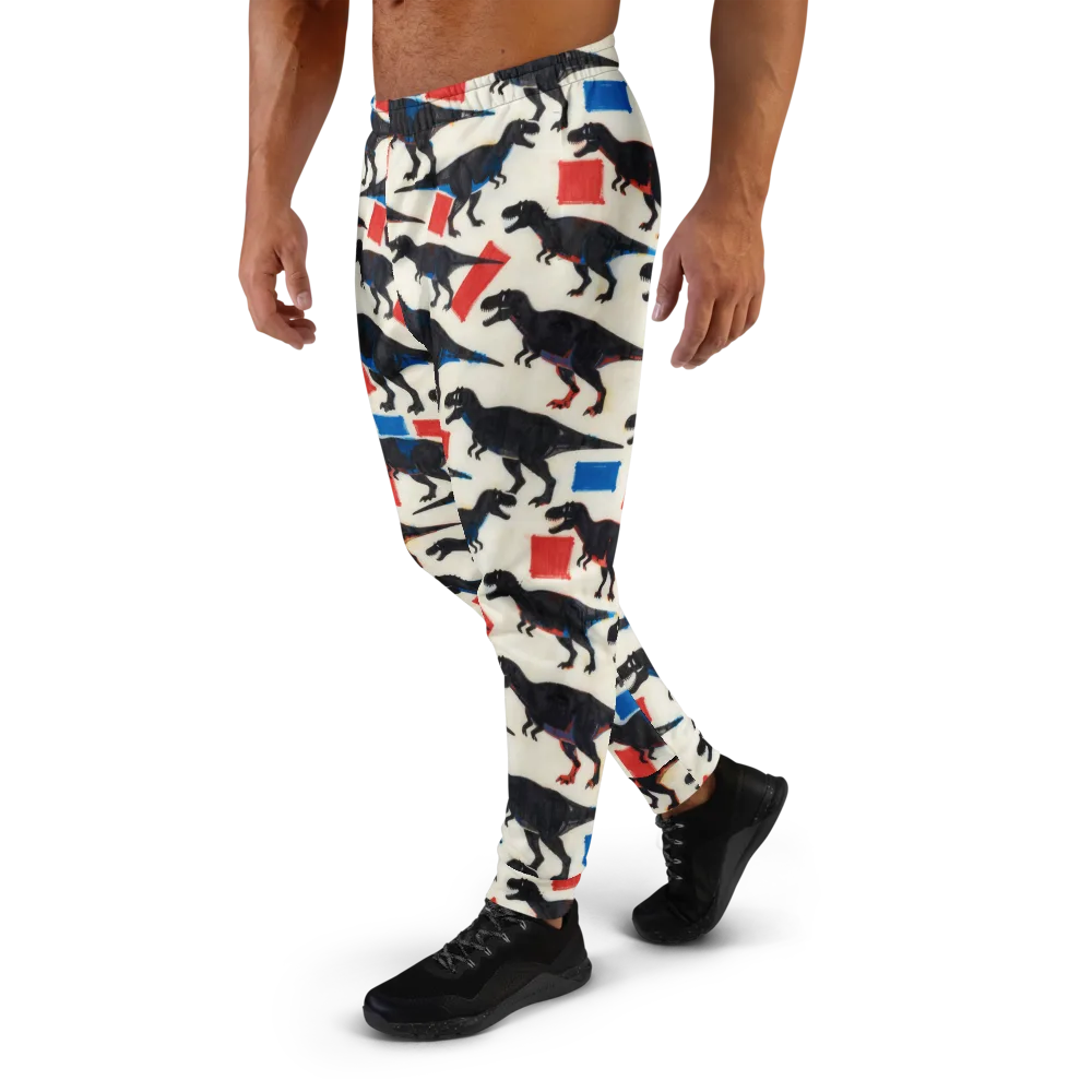 Cretaceous Blocks on Men's Joggers — Left