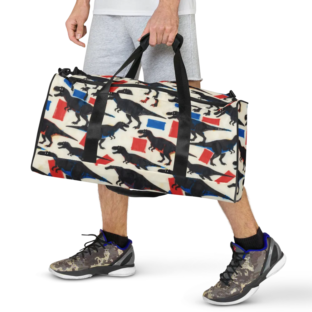 Cretaceous Blocks on Duffle Bag — Front