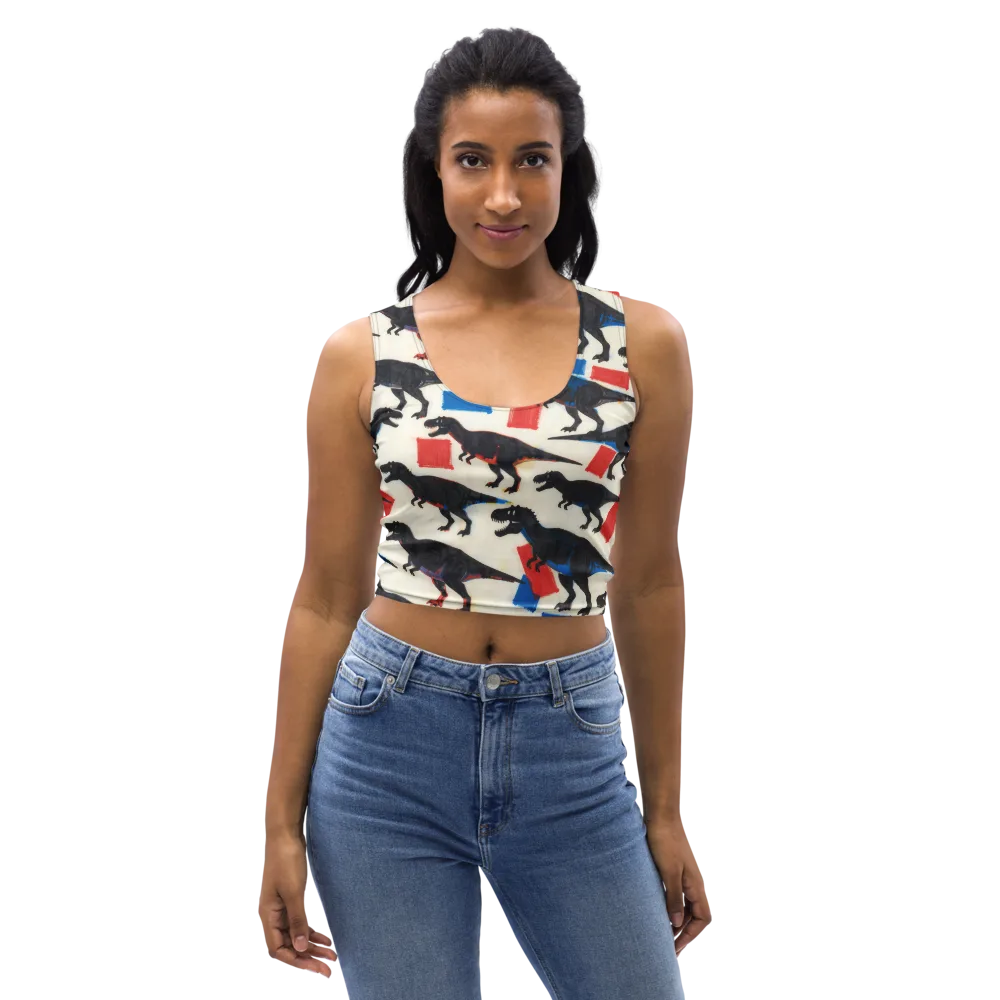 Cretaceous Blocks on Crop Top — Front