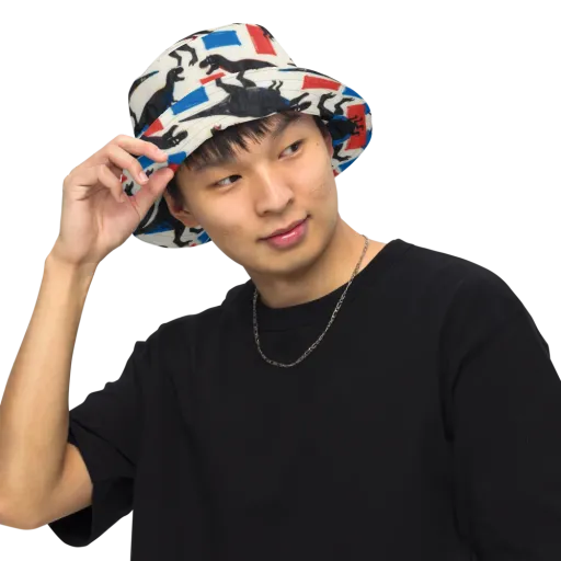 Cretaceous Blocks on a Reversible Bucket Hat