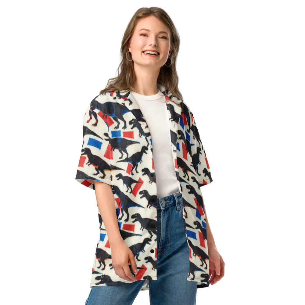 Cretaceous Blocks on Button Shirt — Front