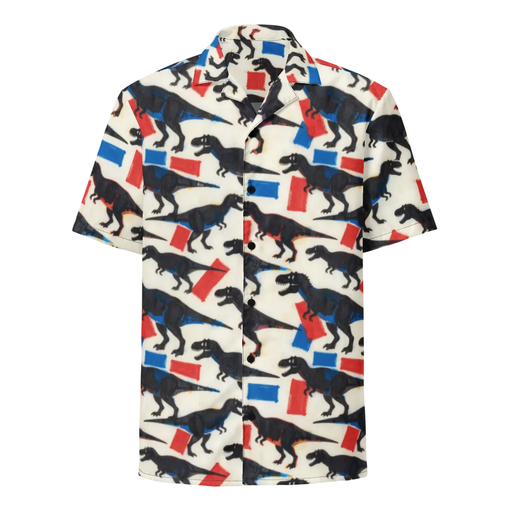 Cretaceous Blocks on Button Shirt — Front