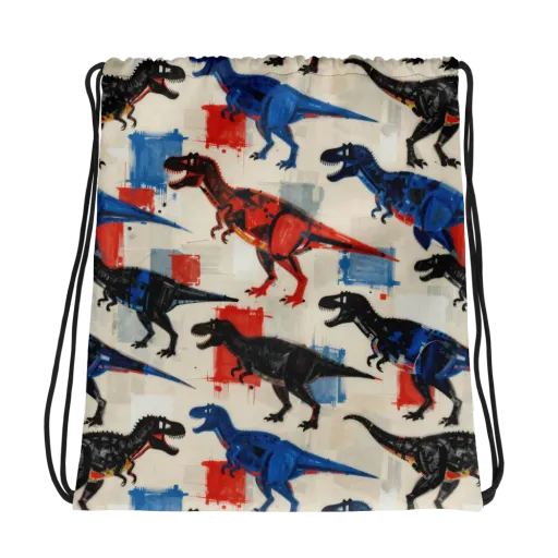 Cretaceous Colorway on a Drawstring Bag