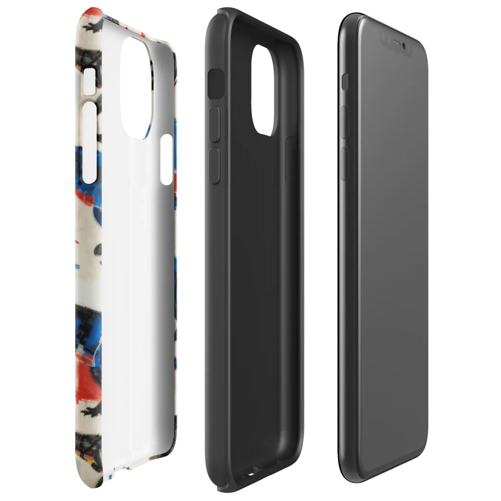 Cretaceous Colorway on Tough Case for iPhone® — Right