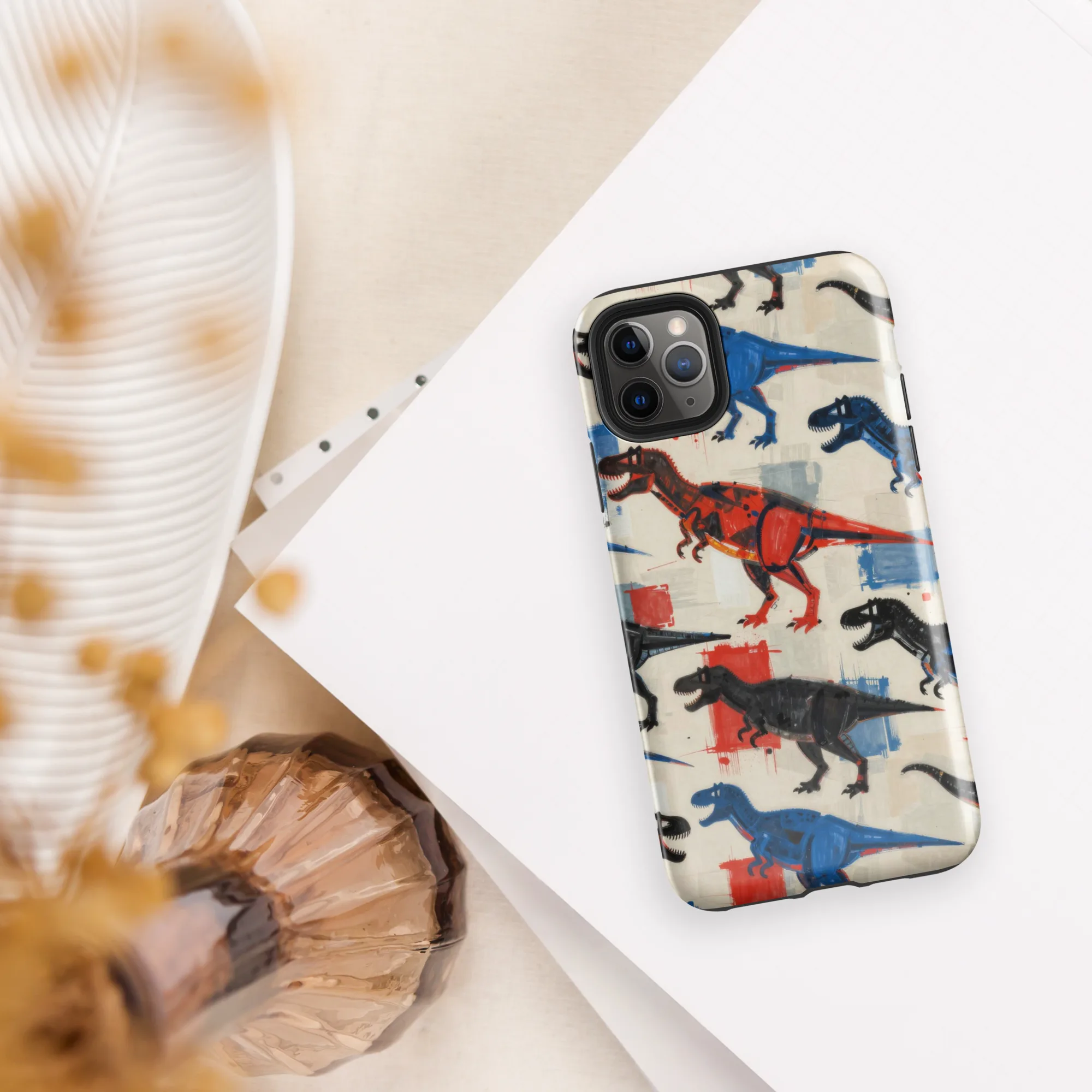 Cretaceous Colorway on Tough Case for iPhone® — Front