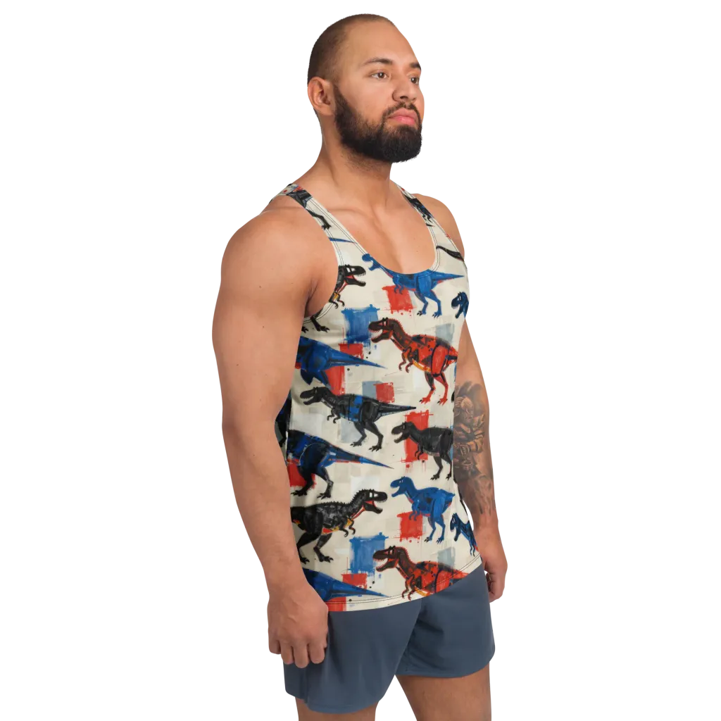 Cretaceous Colorway on Men's Tank Top — Right Front