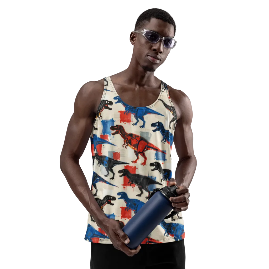 Cretaceous Colorway on Men's Tank Top — Front