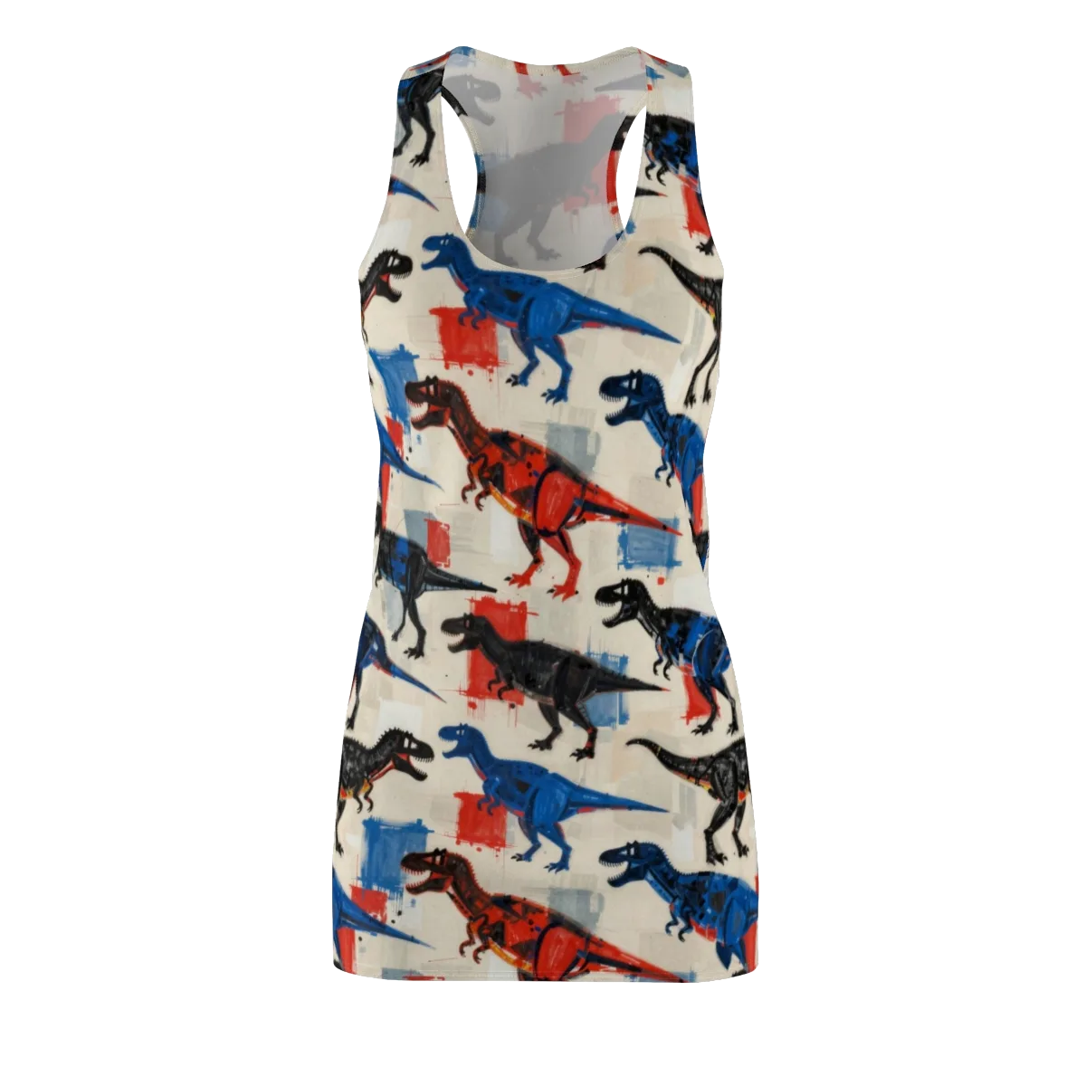 Cretaceous Colorway on Racerback Dress — Front
