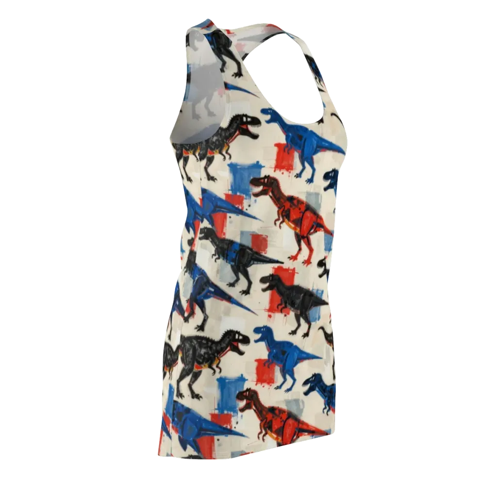 Cretaceous Colorway on Racerback Dress — Front Side