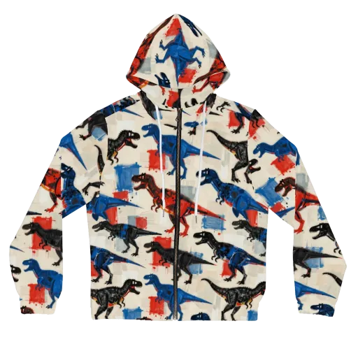 Cretaceous Colorway on a Women's Full-Zip Hoodie