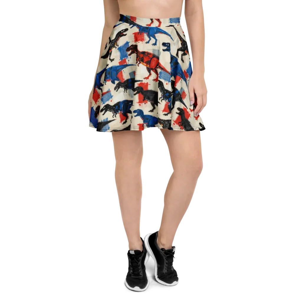 Cretaceous Colorway on Skater Skirt — Front