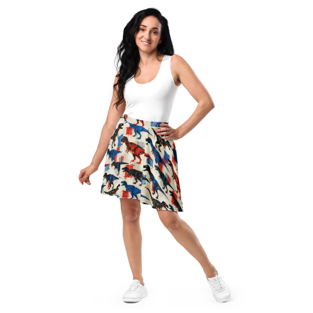 Cretaceous Colorway on Skater Skirt — Front