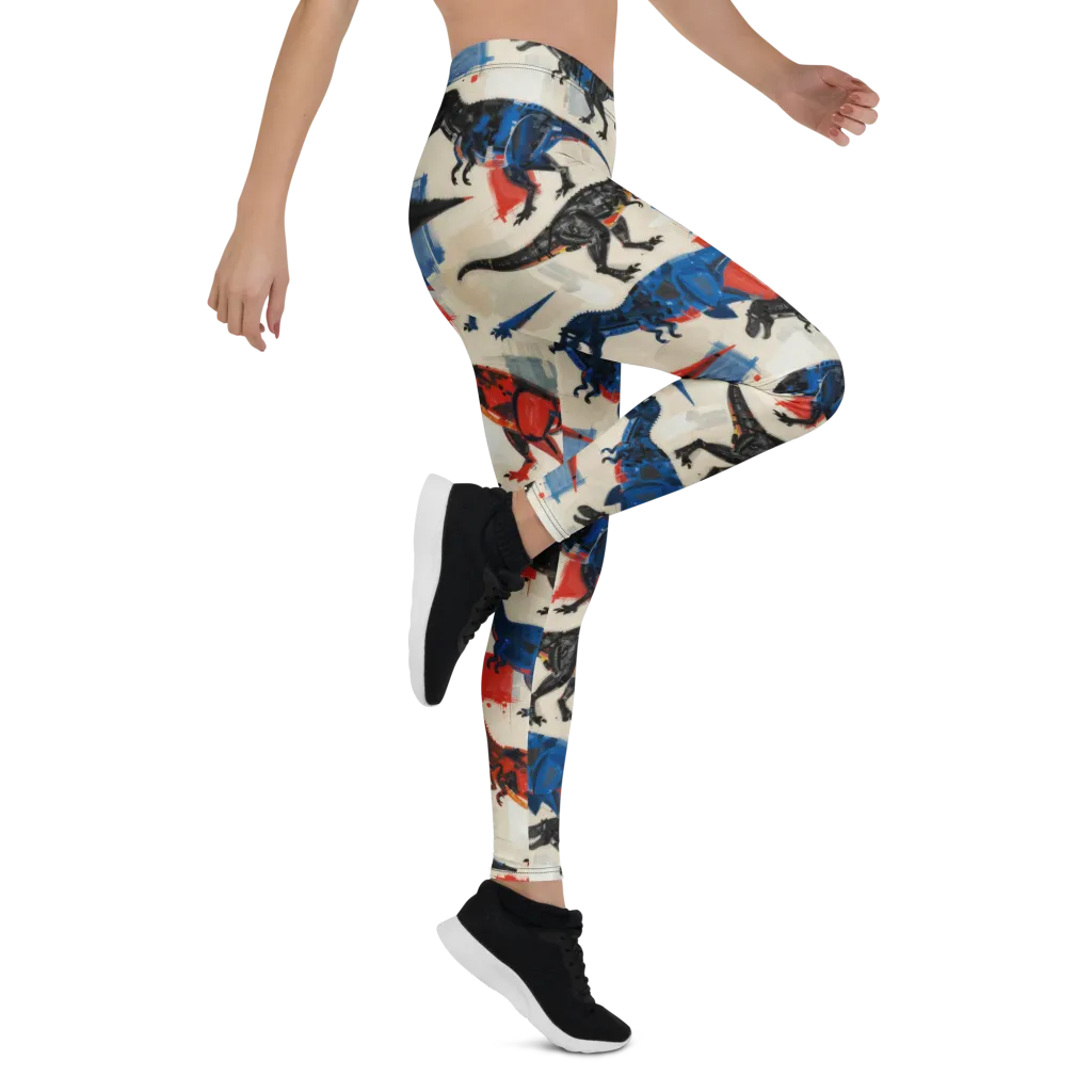 Cretaceous Colorway on Leggings — Right