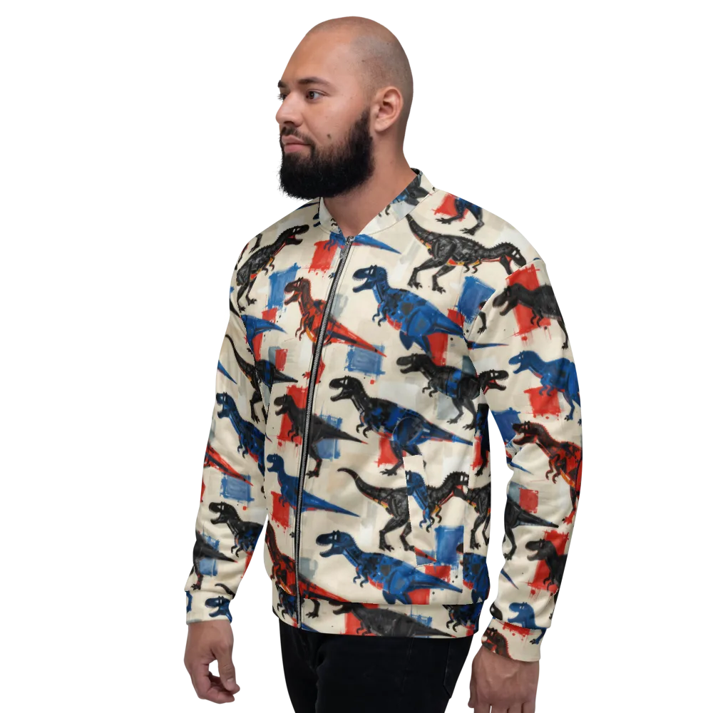 Cretaceous Colorway on Bomber Jacket — Left
