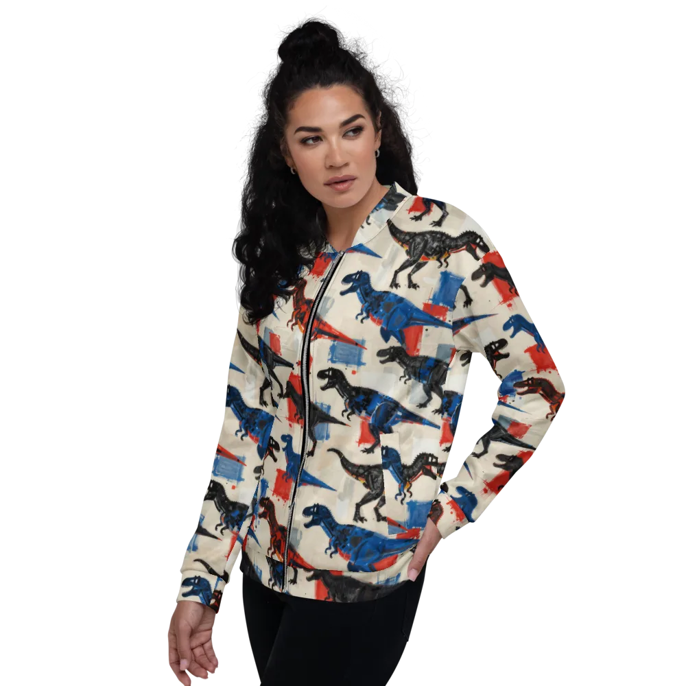 Cretaceous Colorway on Bomber Jacket — Left
