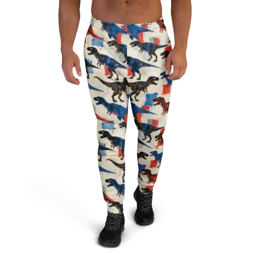 Cretaceous Colorway on a Men's Joggers