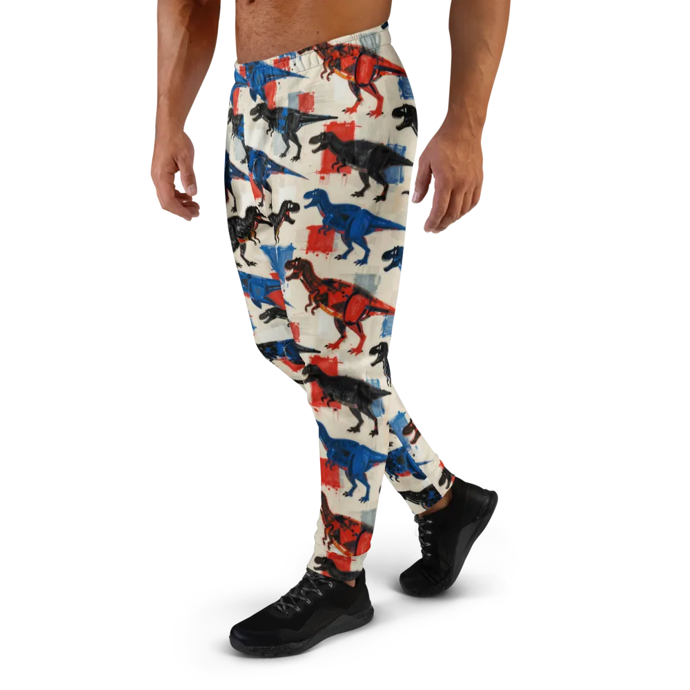 Cretaceous Colorway on Men's Joggers — Left