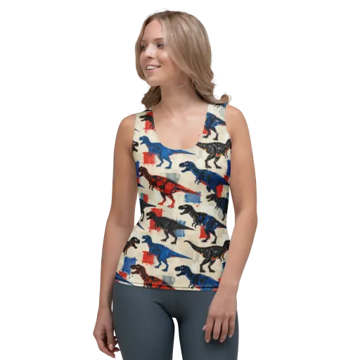 Cretaceous Colorway on a Women's Tank Top