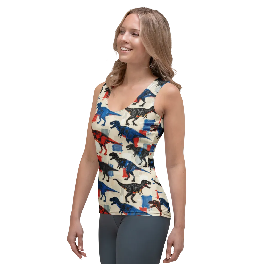 Cretaceous Colorway on Women's Tank Top — Left Front