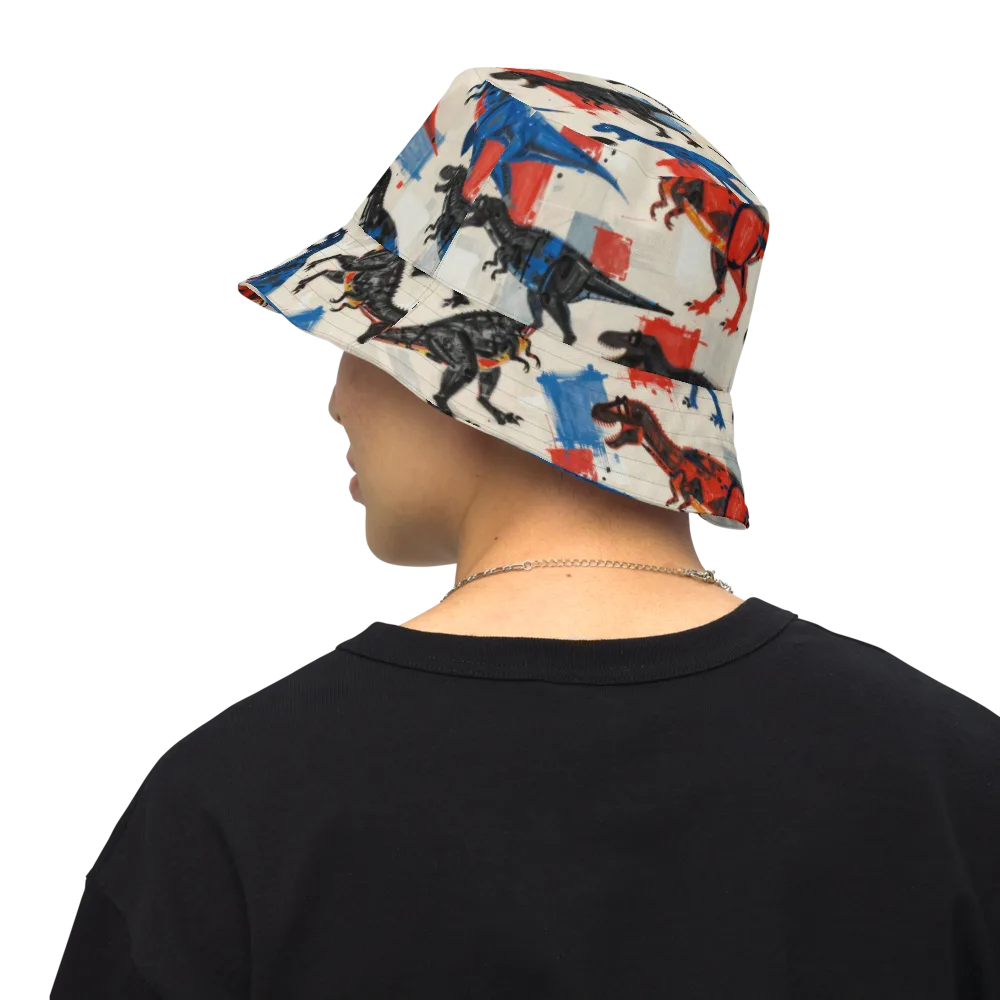 Cretaceous Colorway on Reversible Bucket Hat — Back Inside