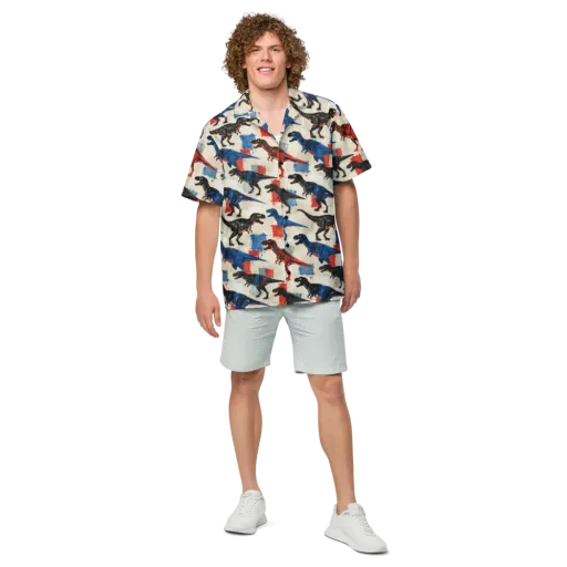 Cretaceous Colorway on a Button Shirt